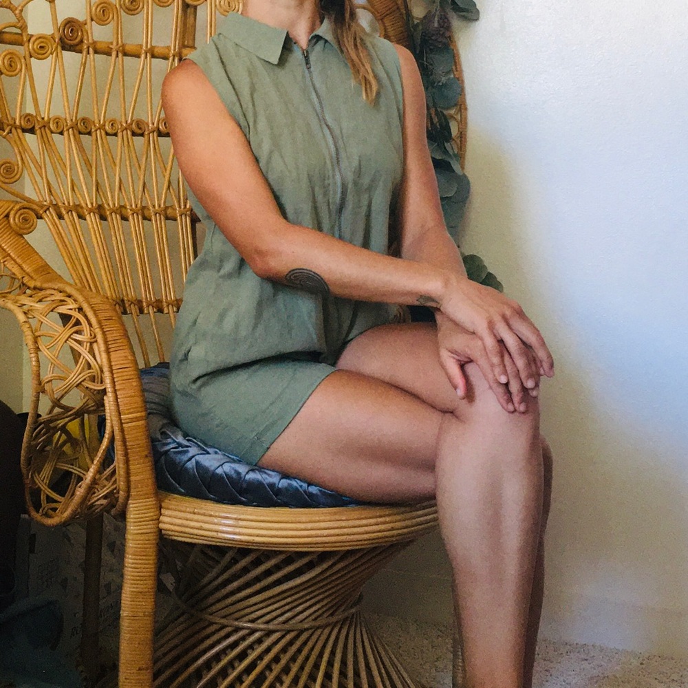 Khaki ladies romper